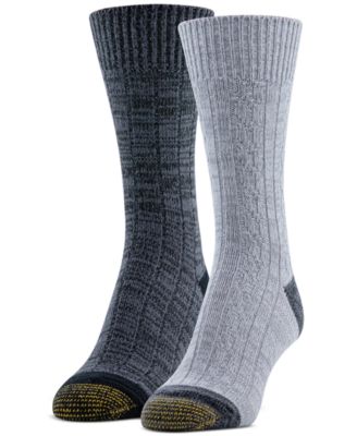 Gold Toe - Women's 2-Pk. Casual Soft Cable Crew Socks