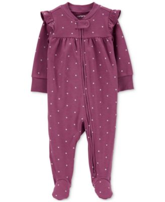 Carter's - Baby Boys 1-Piece Dog-Print 2-Way-Zip Cotton Sleep & Play Footed Pajamas