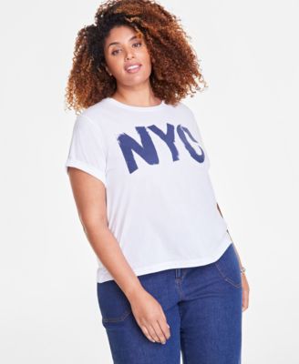 On 34th - Trendy Plus Size NYC Graphic Print T-Shirt