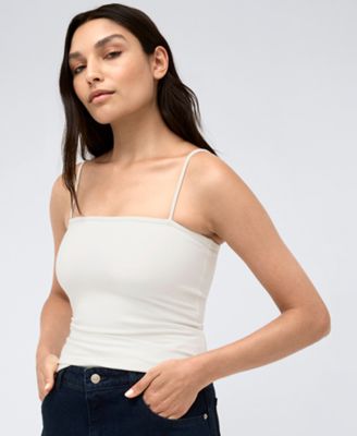 Kenneth Cole - Women's Bandeau Adjustable-Strap Shelf-Bra Cami