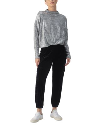 Sanctuary - Women's Rebel Velvet Cargo Jogger Pants