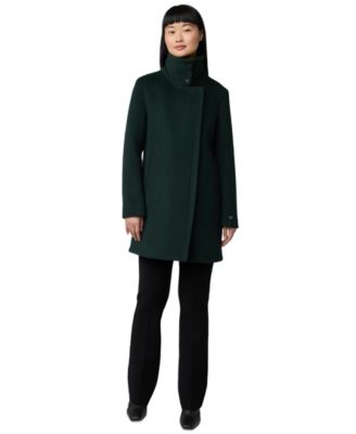 Soia & Kyo - Women's Puffer-Bib Asymmetric Zip-Front Coat