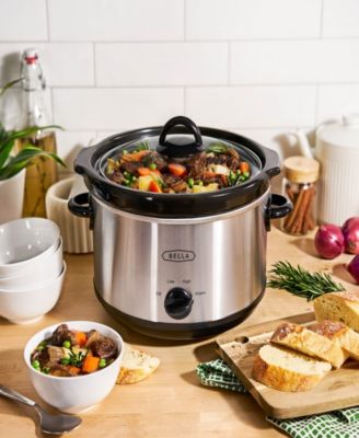 Bella - 5-Qt. Stainless Steel Electric Slow Cooker