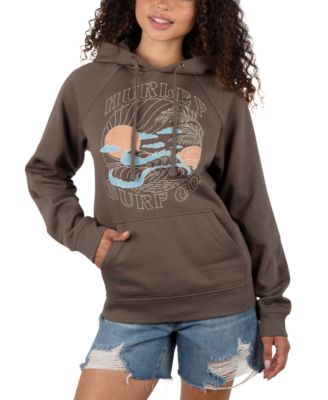 Hurley - Juniors' Graphic-Print Promo Long-Sleeve Hoodie