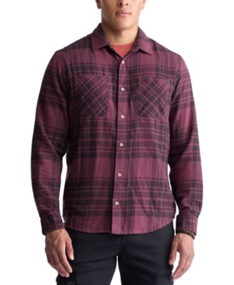 Buffalo David Bitton - Men's Sinato Relaxed-Fit Long Sleeve Button Front Plaid Flannel Shirt