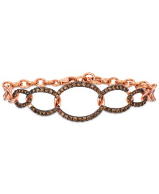 Le Vian - Chocolatier Chocolate Diamond Bracelet (1-1/6 ct. t.w.) in 14k Strawberry Gold