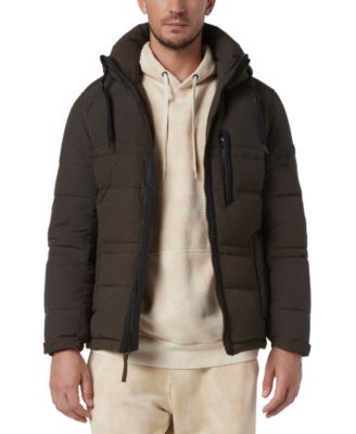 Marc New York - Men's Huxley Crinkle Down Jacket with Removable Hood