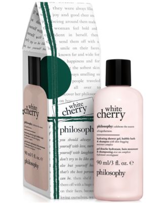 philosophy - White Cherry Hydrating Shower Gel, Bubble Bath & Shampoo Stocking Stuffer, 3 oz.