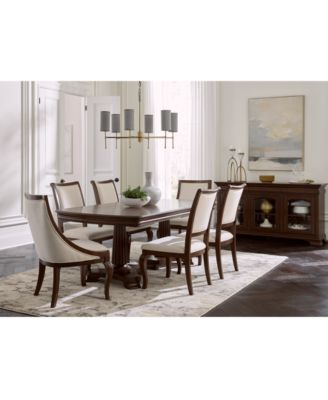 Furniture - Nelman 7-Pc. Rectangular Dining Set (Table, 4 Side Chairs & 2 Host Chairs), Created for Macy's