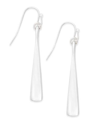Lauren Ralph Lauren - Silver-Tone Sculptural Mini Drop Earrings
