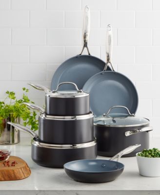 GreenPan - Valencia Pro Ceramic Non-Stick 11-Pc. Cookware Set