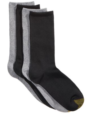 Gold Toe - Women's 4-Pk. Ultra-Soft Flat-Knit Crew Socks