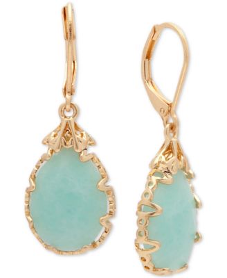 lonna & lilly - Gold-Tone Imitation Pearl Drop Earrings