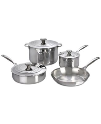 Le Creuset - Stainless Steel 7-Pc. Cookware Set