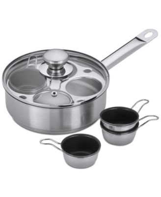 Demeyere - 4-Cup Stainless Steel Egg Poacher Set
