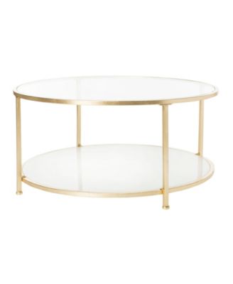 Safavieh - Ivy 2-Tier Round Coffee Table, Quick Ship