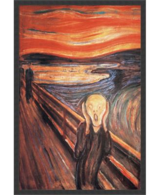 Amanti Art - The Scream, 1893 by Edvard Munch- 25x37 Framed Art Print