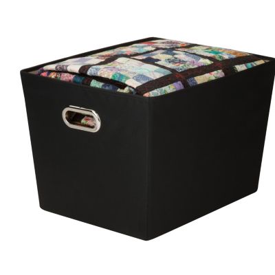 Honey Can Do - Large Decorative Storage Bin with Handles