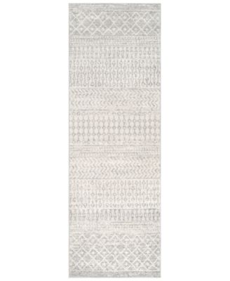 Livabliss - Elaziz ELZ-2308 Light Gray 2'7" x 10' Runner Area Rug