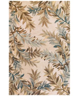 Kas - Sparta Tropical Branches 7'6" Round Area Rug