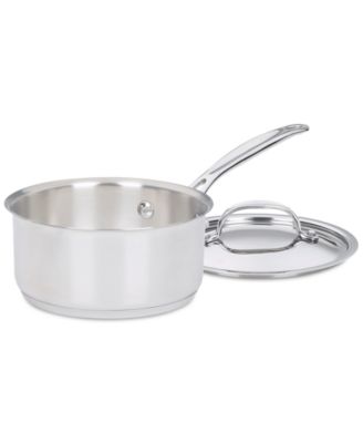 Cuisinart - Chef's Classic Stainless Steel 1-Qt. Covered Saucepan