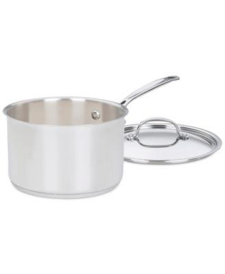 Cuisinart - Chef's Classic Stainless Steel 4-Qt. Covered Saucepan