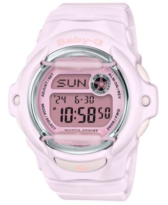 G-Shock - Women's Digital Lavender Resin Strap Watch 42.6mm