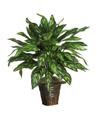 Nearly Natural - Silver King w/ Basket Silk Plant