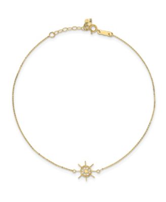Macy's - Captain Wheel Anklet in 14k Yellow Gold
