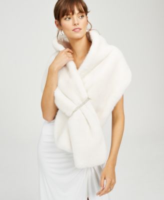 Adrianna Papell - Plus Size Faux-Fur Wrap