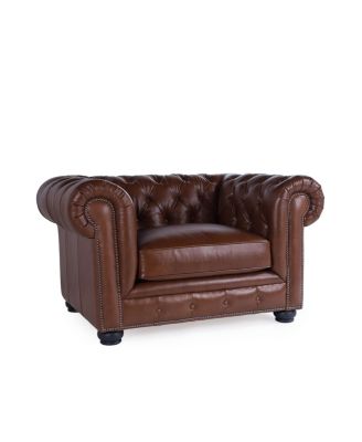 Nice Link - Alexandon Leather Chesterfield Chair
