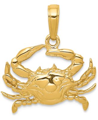 Macy's - Crab Charm Pendant in 14k Gold