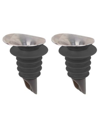 Tovolo - Sleek Spout, Low-Profile Oil Dispenser Bottle Topper, Liquor Pourer Bottle Topper, Cocktail Accessory, Cooking Oil & Drink Dispenser, Set of 2