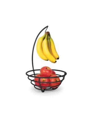 Tovolo - Euro Small Fruit Tree, Space Saving Fruit Holder with Attached Banana Hanger Hook Stand