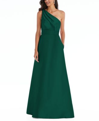 Alfred Sung - One-Shoulder Gown