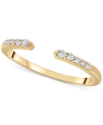 Wrapped - Diamond Cuff Ring (1/10 ct. tw)