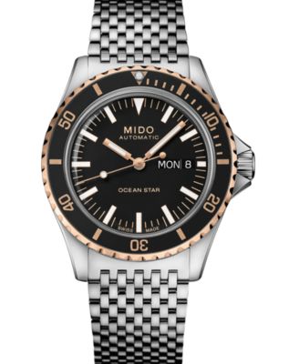Mido - Men's Swiss Automatic Ocean Star Tribute Stainless Steel Bracelet Watch 41mm