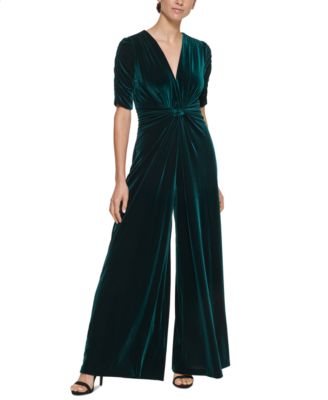 Vince Camuto - Velvet Twist-Front Jumpsuit