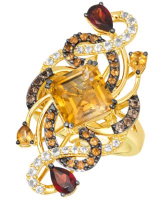 Le Vian - Multi-Gemstone Swirling Cluster Ring (6-1/4 ct. t.w.) in 14k Gold