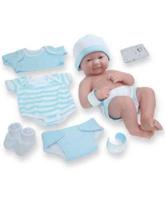 JC TOYS - JC Toys, La Newborn All Vinyl Realistic Smiling Baby Doll 13 inch, Deluxe Diaper Changing Bag Gift Set - Perfect For Children 2 Years and older, Designed by Berenguer.