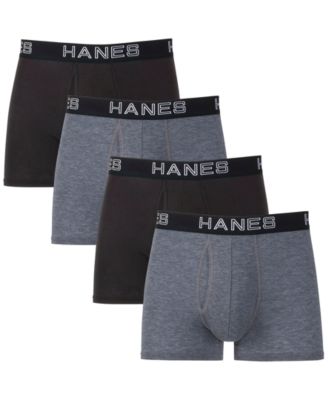 Hanes - Men's 4-Pk. Ultimate ComfortFlex Fit Total Support Pouch Trunks