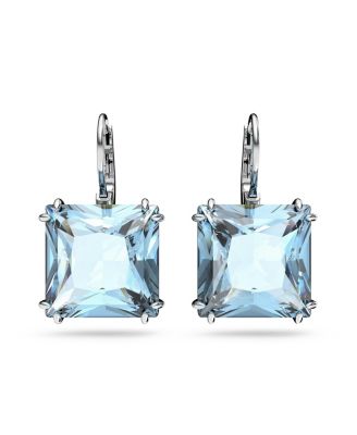 Swarovski - Gold-Tone Millenia Square Cut Drop Earrings