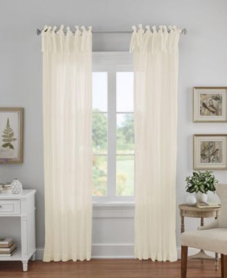 Elrene Home Fashions - Jolie 52" x 84" Crushed Semi-Sheer Curtain Panel