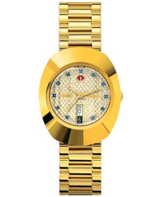 Rado - Women's Swiss Original DiaStar Gold-Tone Stainless Steel Bracelet Watch 35mm