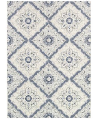 Couristan - Indoor/Outdoor Area Rugs, Dolce 4077/6025 Brindisi Ivory-Grey