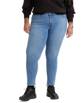 Levi's - Plus Size 711 Outta Time Distressed Skinny Jeans