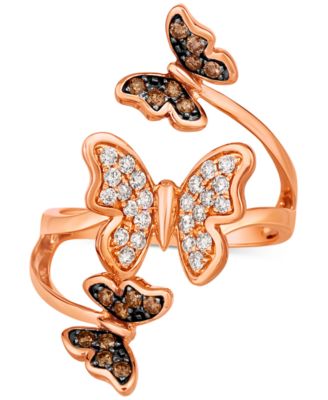 Le Vian - Diamond Butterfly Statement Ring (1/2 ct. t.w.) in 14k Rose Gold