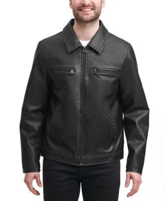 Levi's - Men's Faux Leather Zip-Front Jacket