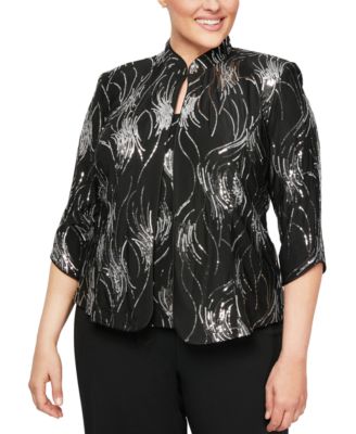 Alex Evenings - Plus Size Sequined Twinset