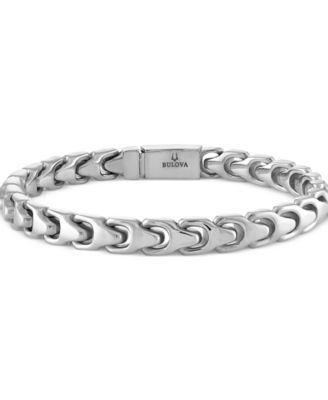 Bulova - Men's Link Bracelet in Stainless Steel